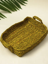 Load image into Gallery viewer, Handcrafted Sabai Grass Multi-Utility Tray - Pale Yellow (Piece)