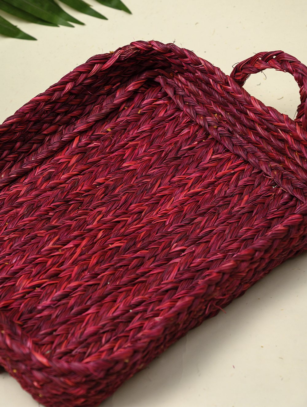 Load image into Gallery viewer, Handcrafted Sabai Grass Multi-Utility Tray - Warm Pink (Piece)