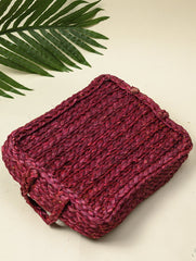 Handcrafted Sabai Grass Multi-Utility Tray - Warm Pink (Piece)