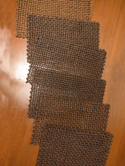 Handcrafted Sabai Grass Table Mats - Dark Purple Brown (Set of 6)