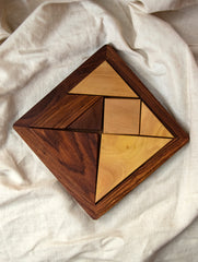 Handcrafted Wooden Tangram Puzzle