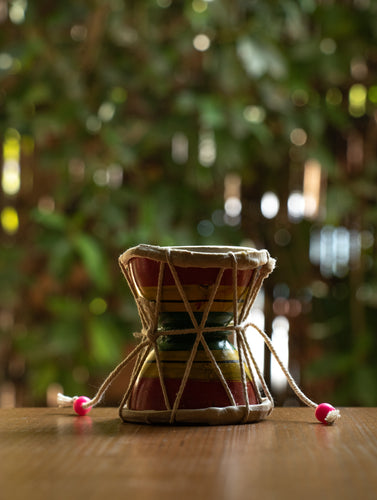 Handcrafted Wooden Toy - Damru (Small) - The India Craft House 