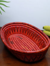 Load image into Gallery viewer, Handcrafted Bhadohi Multiutility Basket - Red