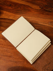 Handcrafted Pure Leather String Diary - Brown