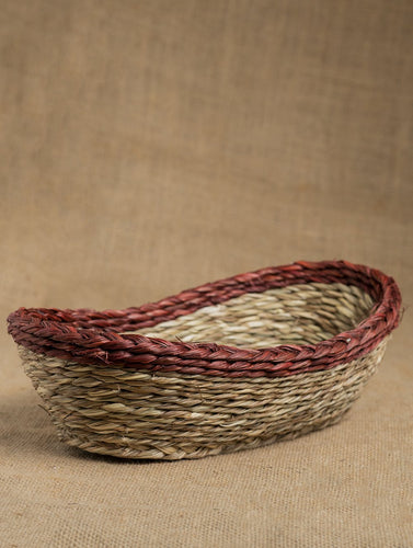 Handcrafted Sabai Grass Multi-Utility Basket - Beige