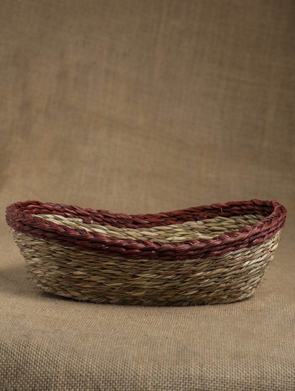 Handcrafted Sabai Grass Multi-Utility Basket - Beige