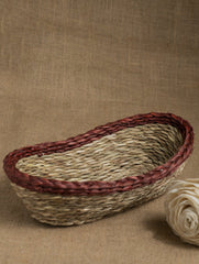 Handcrafted Sabai Grass Multi-Utility Basket - Beige
