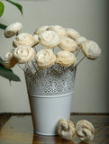 Handcrafted Shola Flowers - English Roses (Bunch of 16)