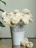 Handcrafted Shola Flowers - Mixed, Indian Roses & Carnations - Bunch of 20 (Vase not included)