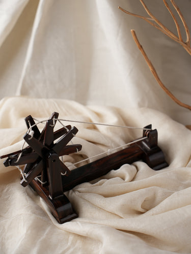 Handcrafted Wooden Curio - Charkha