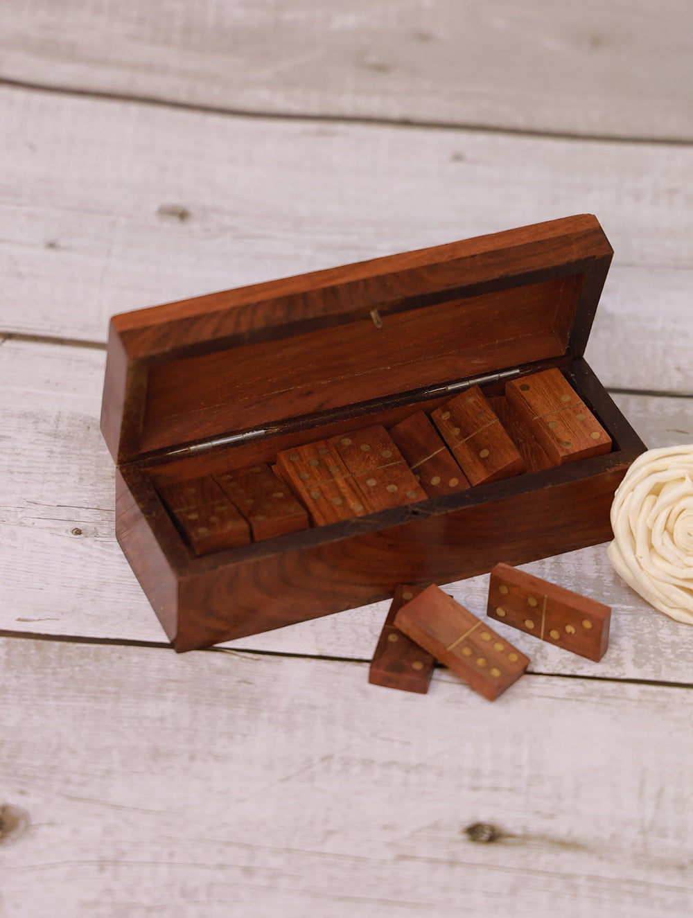 Handcrafted Wooden Dominos Game