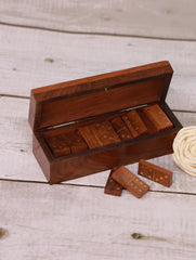 Handcrafted Wooden Dominos Game