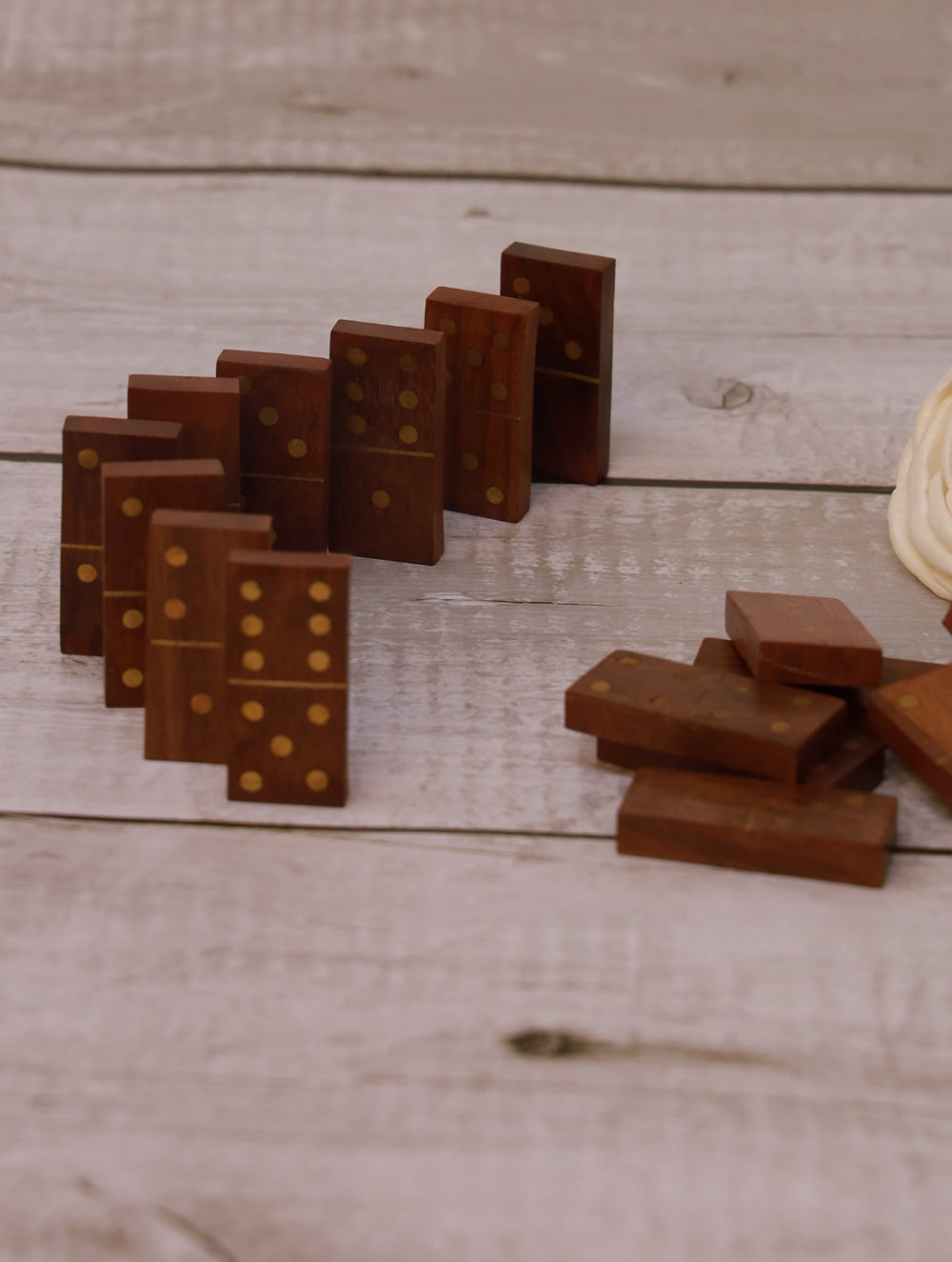 Load image into Gallery viewer, Handcrafted Wooden Dominos Game