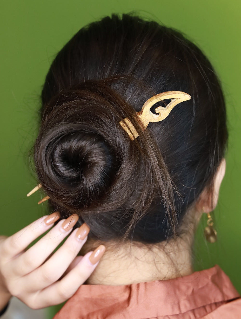 Buy Handcrafted Wooden Hair Stick Online
