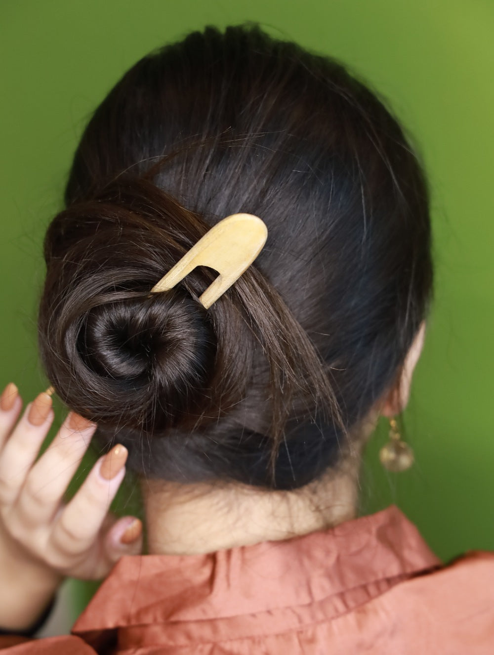 Wood hair clip mouse, wooden hair pin for long hair, hair accessory, hair  fork - Shop Maisternya Awesome Hair Accessories - Pinkoi