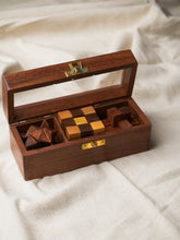 Load image into Gallery viewer, Handcrafted Wooden Puzzles In Box (Set of 3)
