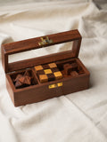 Handcrafted Wooden Puzzles In Box (Set of 3)