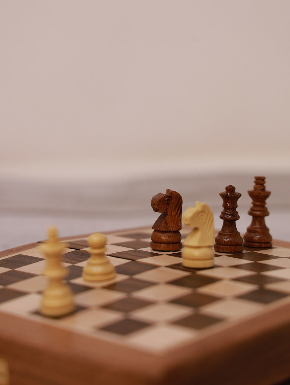 Load image into Gallery viewer, Handcrafted Wooden Travel Chess Set 