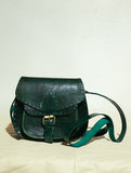 Handcrafted Leather Cross-Body Bag with Hand Stitch Detail