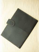 Load image into Gallery viewer, Handcrafted Leather Utility Folder with Hand Stitch Detail - The India Craft House 