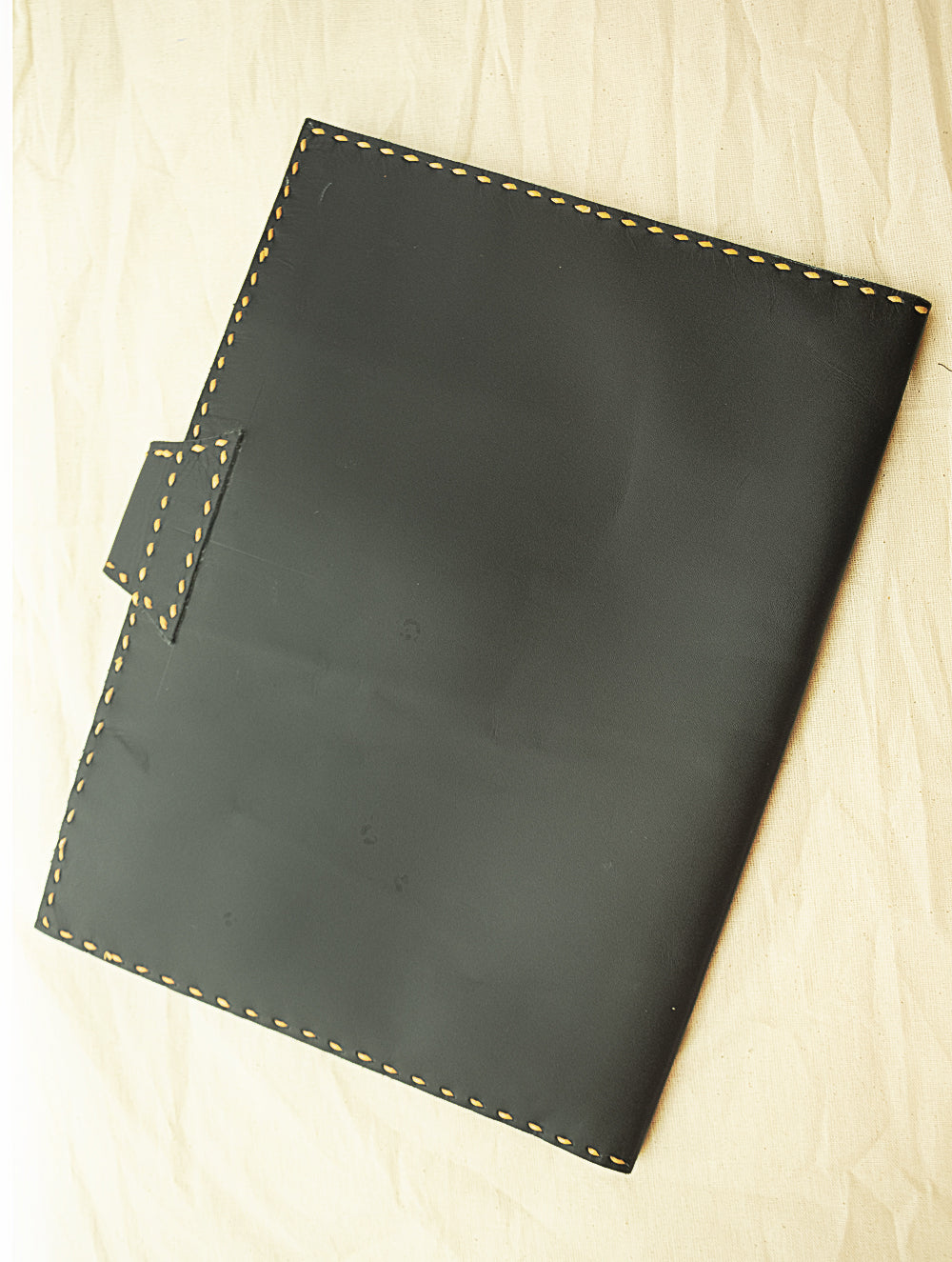 Load image into Gallery viewer, Handcrafted Leather Utility Folder with Hand Stitch Detail - The India Craft House 