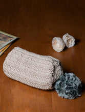 Load image into Gallery viewer, Handknotted Crochet Utility Pouch - Ivory