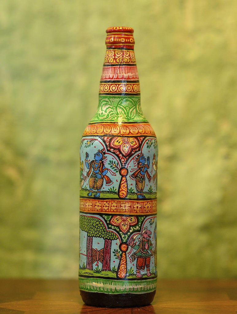 Handpainted Pattachitra Art Curio - Krishna