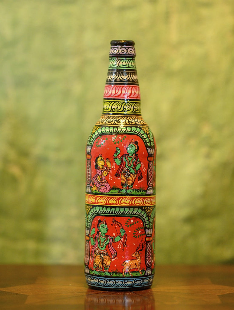 Handpainted Pattachitra Art Curio - Ramayana Theme