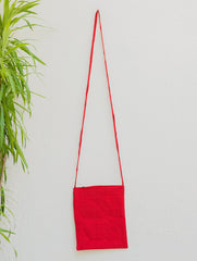 Handwoven Kashida Pattu Small Cross Body Sling Bag - Red & More