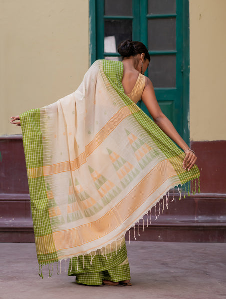 BENGAL KHADI COTTON SAREE