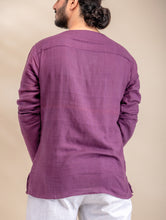 Load image into Gallery viewer, Handwoven, Organic Kala Cotton Shirt - Wine