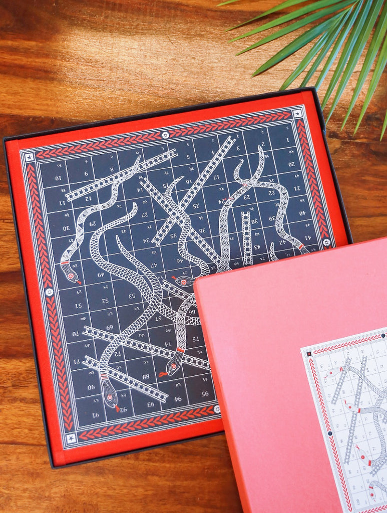 Handcrafted Snakes & Ladders Board Game