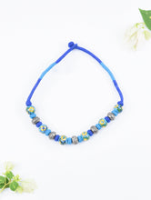 Load image into Gallery viewer, Jaipur Ceramic Beads &amp; Metal Neckpiece - Blue &amp; Green