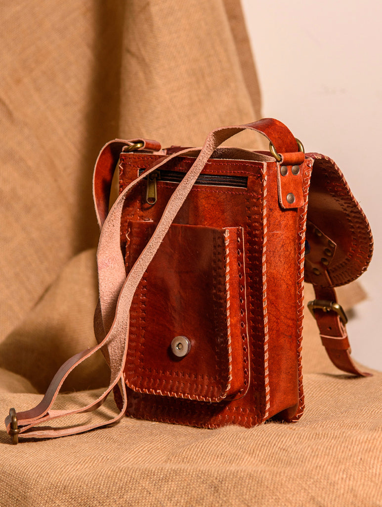 Jawaja Handcrafted Leather Multi-utility Bag