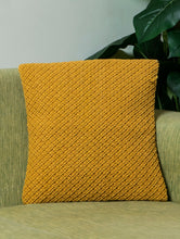 Load image into Gallery viewer, Jewel Handknotted Macramé Cushion Covers 16 x 16 - Mustard