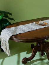 Load image into Gallery viewer, Classic Handknotted Macramé Table Runner - Beige