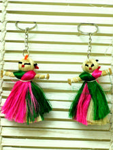 Load image into Gallery viewer, Jute Craft - Doll Keychains (Set of 2) - The India Craft House 