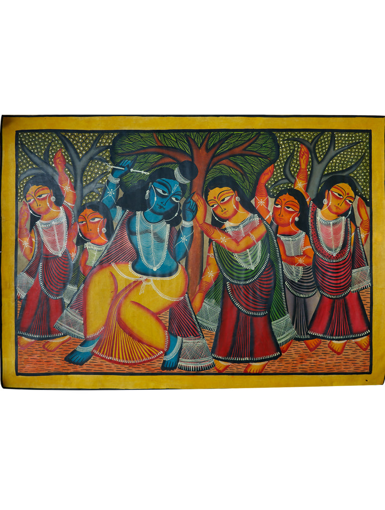 Kalighat Painting without Mount - The India Craft House 