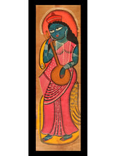 Load image into Gallery viewer, Kalighat Painting - Goddess Saraswati