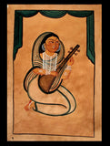 Kalighat Painting - Lady Musician (22