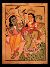 Load image into Gallery viewer, Kalighat Painting - Radha Krishna