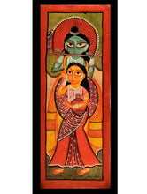 Load image into Gallery viewer, Kalighat Painting - Radha Krishna