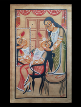 Load image into Gallery viewer, Kalighat Painting With Mount - Adornment (25&quot; x 17&quot;)