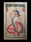 Kalighat Painting With Mount - The Lady (25