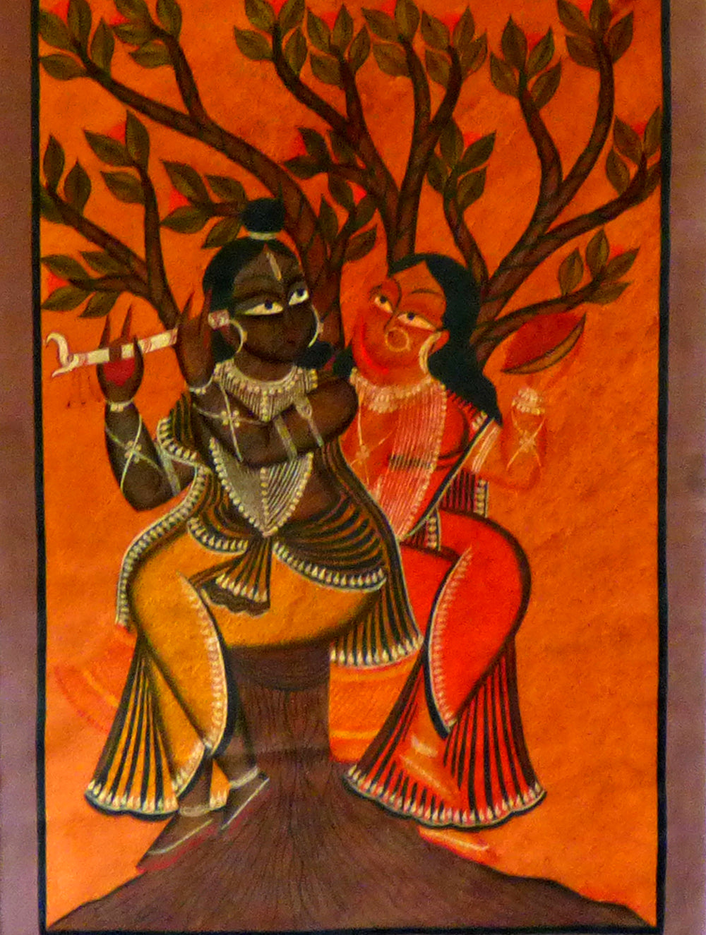 Load image into Gallery viewer, Kalighat Painting with Mount - The India Craft House 