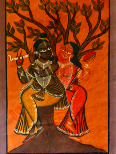 Kalighat Painting with Mount - The India Craft House 