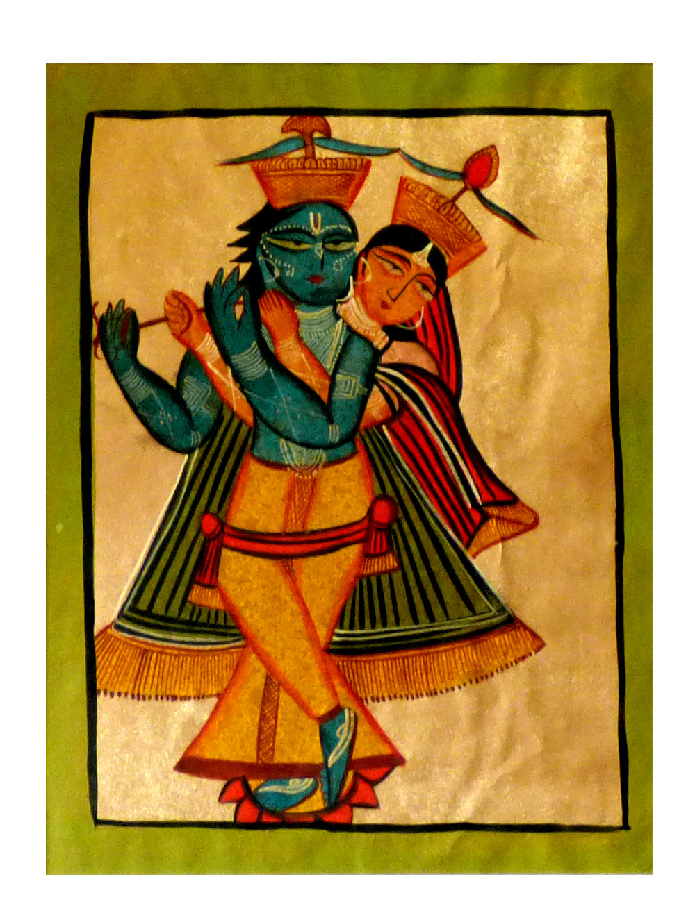 Load image into Gallery viewer, Kalighat Painting with Mount - The India Craft House 