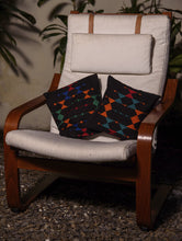 Load image into Gallery viewer, Kashida Pattu Woven Cushion Covers - Black (Small, Set of 2)