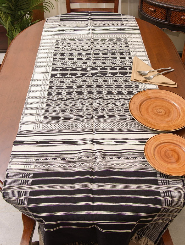 Kashida Pattu Woven Table Runner - Large 