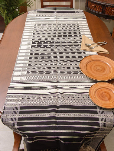 Kashida Pattu Woven Table Runner - Large 
